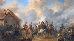 żołnierze walczący w bitwie pod błoniami